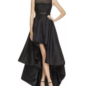 Elegant Black High Low Dress